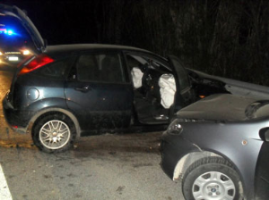 Incidente sulla SS 87, coinvolte due auto e un trattore