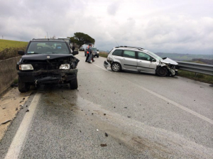 Frontale sulla vecchia 87, ferito un uomo
