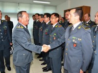 Il generale Domenico Achille in visita al comando regionale della Finanza