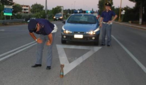 Termoli, mortaio abbandonato in strada