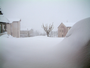 Isernia, neve anche a bassa quota