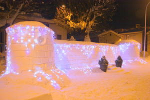 Il castello di Torella del Sannio… di neve