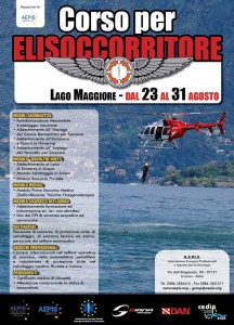 Al lago Maggiore volontari per il corso da elisoccorritore