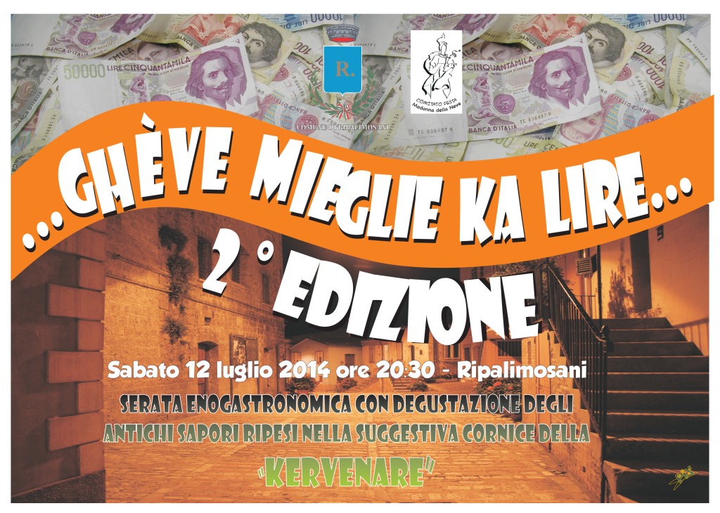 Ripalimosani rievoca la ‘lira’