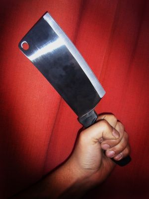 Armato di mannaia ferisce i genitori