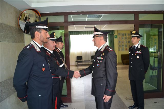 Paparella visita il Comando Provinciale Carabinieri di Isernia