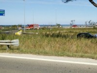 Si ribalta autocisterna carica di vino rosso, disagi sulla Ss 87 a Termoli