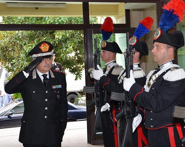 Il generale Mottola visita il comando provinciale Carabinieri di Isernia