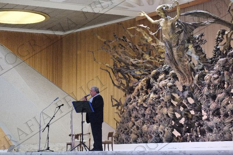 Don Elio Benedetto si è esibito davanti a Papa Francesco