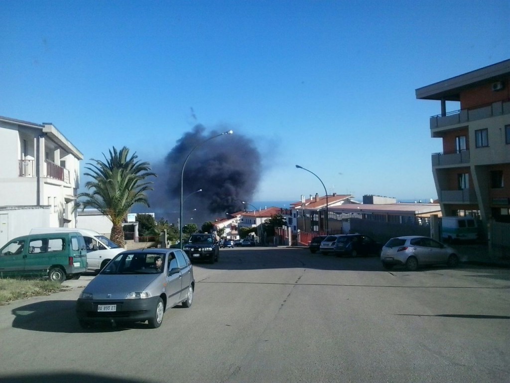 Guglionesi, incendio all’isola ecologica