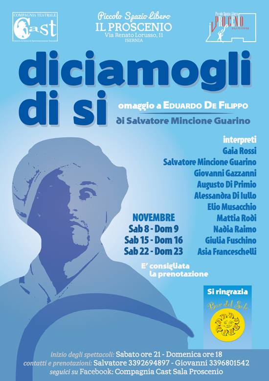 Cast, sabato ad Isernia l’omaggio a De Filippo