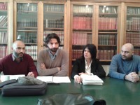 Centro cittadino illuminato e Piazzetta Palombo al buio