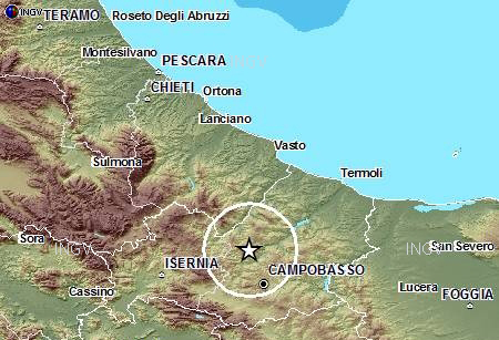 Terremoto a Sant’Angelo Limosano, l’Ingv rettifica: la magnitudo è di 4.2