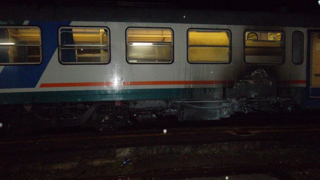 Incendio sul treno Roma-Campobasso