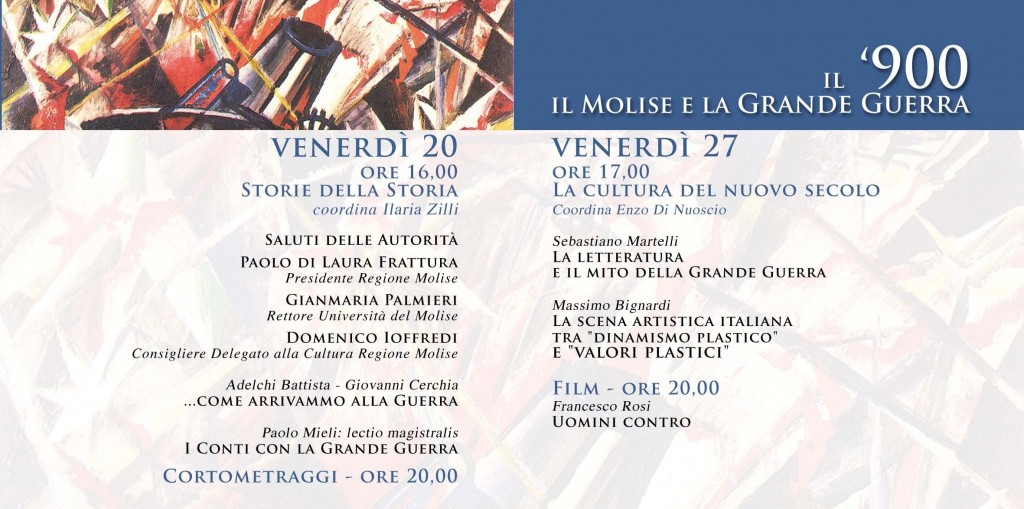 Grande guerra, Mieli parla a Campobasso