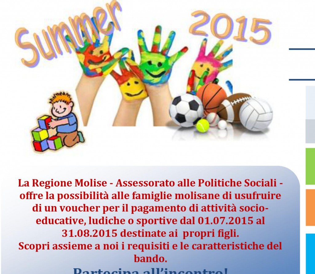 Attività socio-educative, voucher di concilazione della Regione