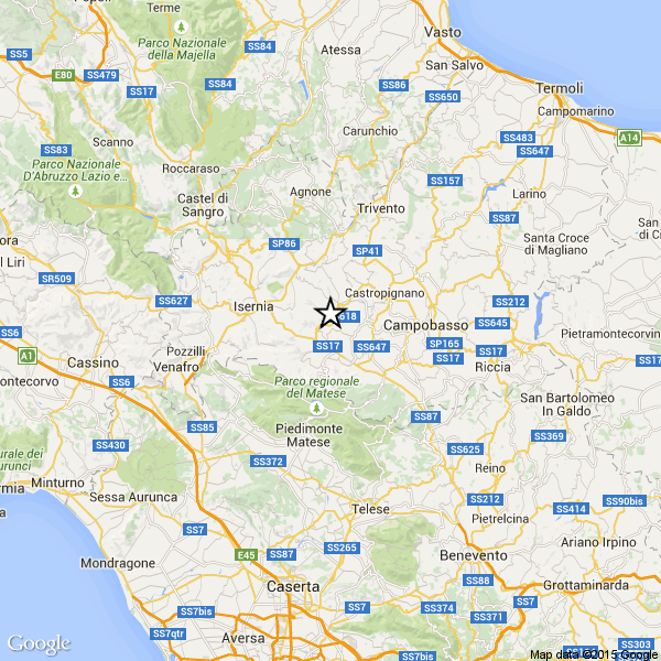 Sisma in mattinata nella provincia di Isernia