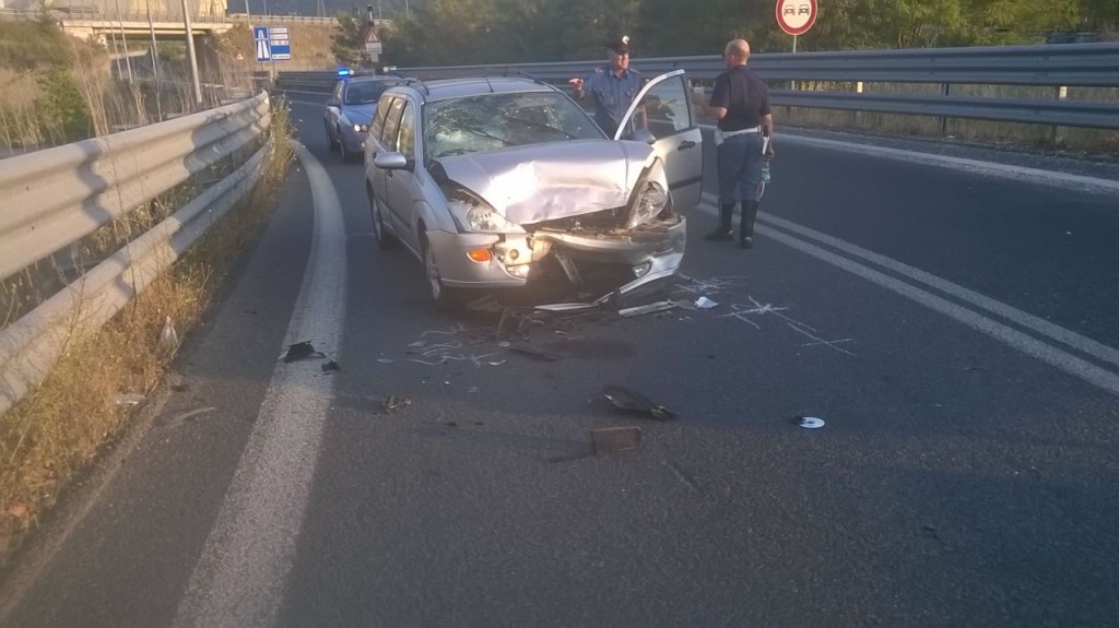 Frontale all’altezza di Sesto Campano sulla variante della SS85 Venafrana