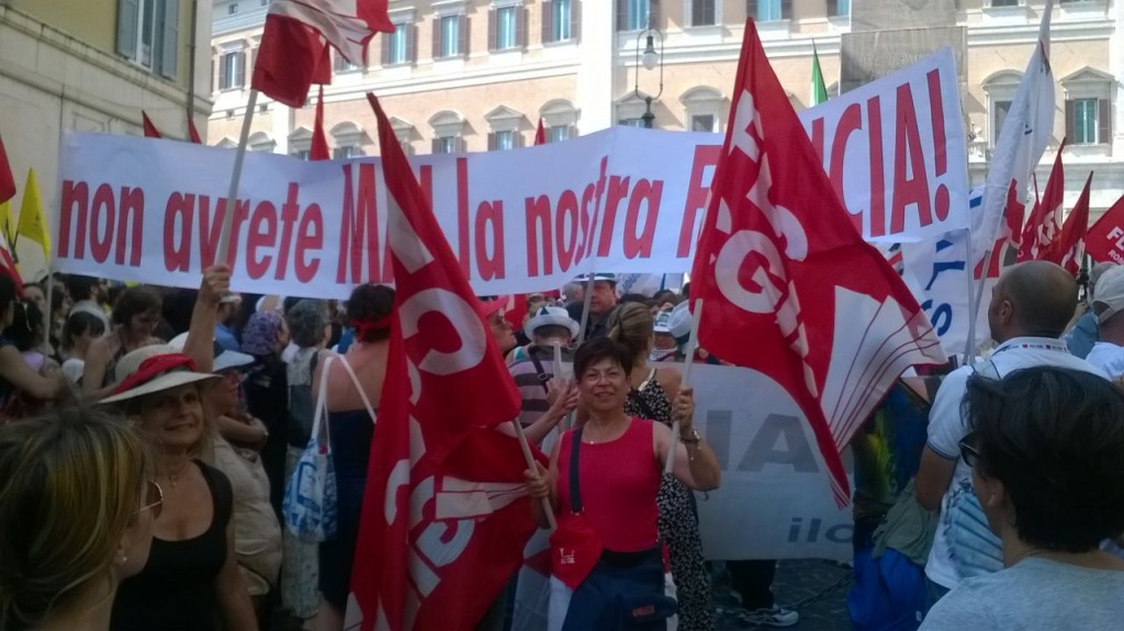 60 tra docenti ed Ata molisani nel presidio davanti a Montecitorio