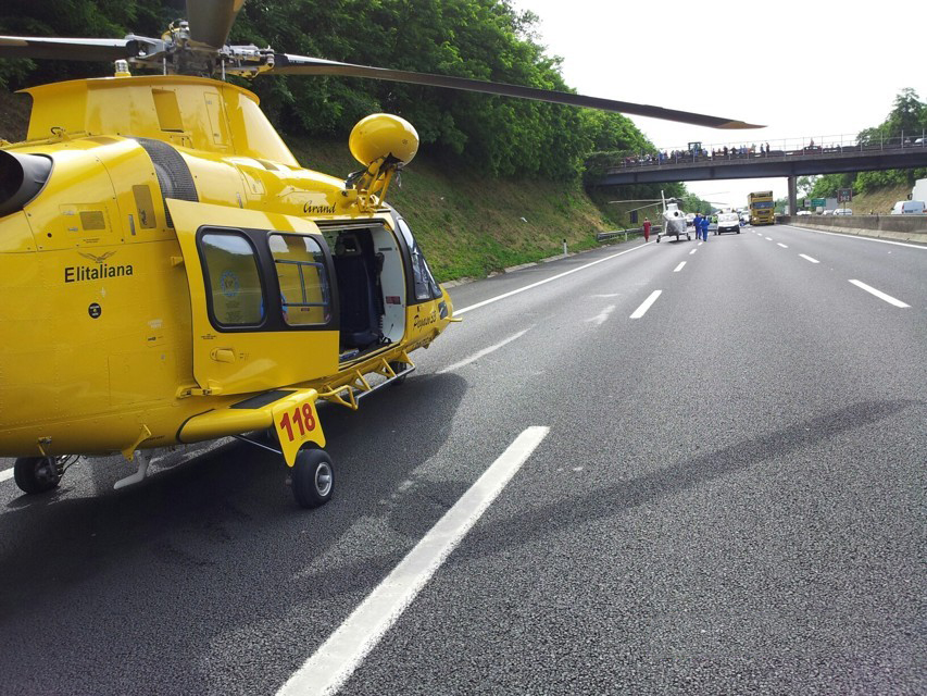 Schianto sull’A1, coinvolti due poliziotti di Campobasso. Grave un’agente trasferito in eliambulanza al Gemelli