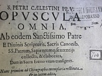 Domani sera a Isernia la presentazione degli Opuscola celestiniani