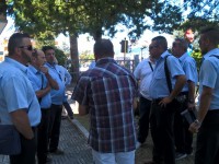 Stipendi in ritardo, a Palazzo Moffa la protesta dei lavoratori Atm