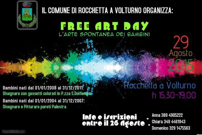 Free art day, sabato Rocchetta regno della creatività dei più piccoli