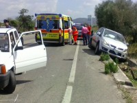 Incidente sulla Statale 85, due feriti