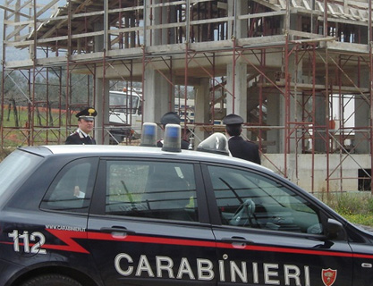 Sicurezza nei cantieri e lavoro nero, otto denunce