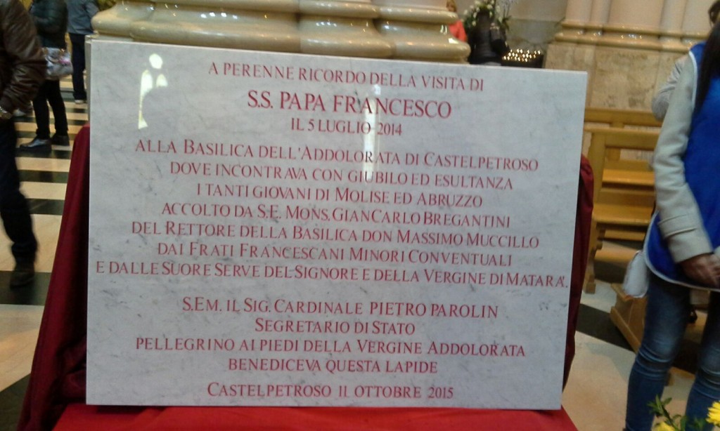 Da Castelpetroso iniziata la visita del cardinale Parolin