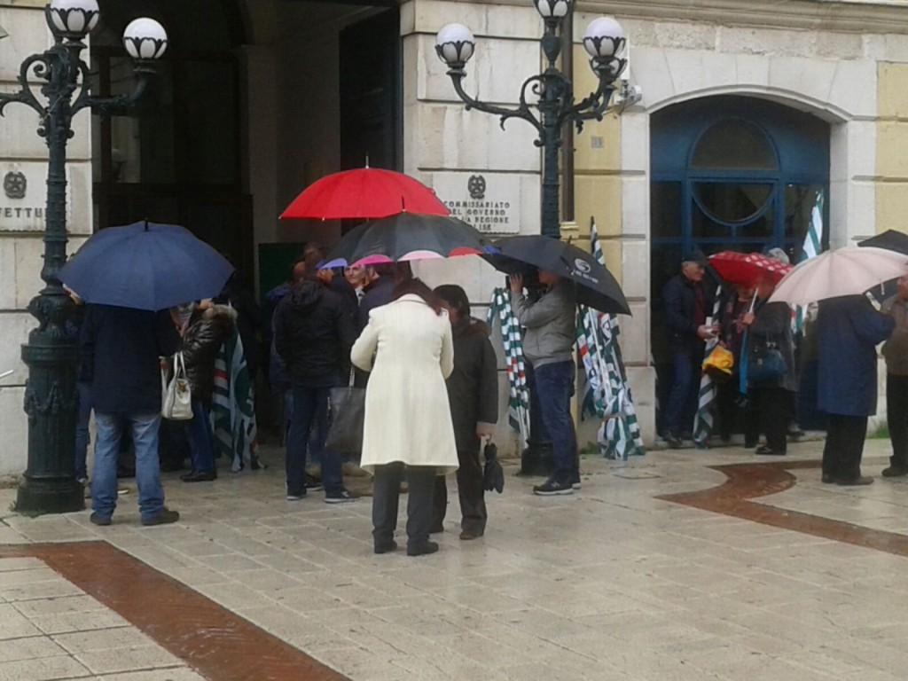 Sindacati in piazza a Campobasso contro la legge Fornero e sull’Area di crisi è aut aut alla Regione