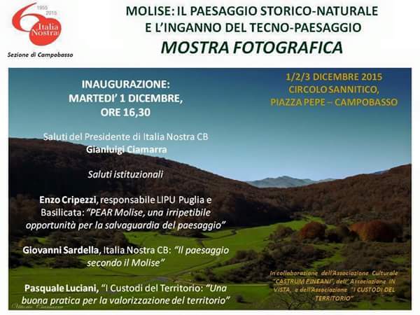 Paesaggi e fotografia, mostra a Campobasso