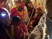 Esercitazione speleologica per il nucleo Saf vigili del fuoco di Isernia