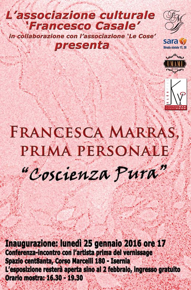 Coscienza pura, lunedì il via alla mostra di Francesca Marras ad Isernia