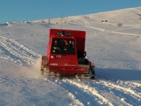 Maltempo, in azione il gatto delle nevi del distaccamento di Agnone
