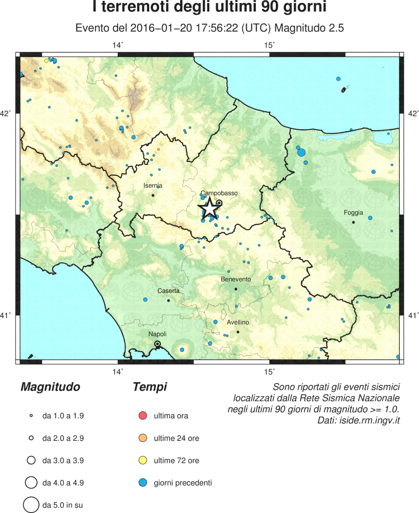 Trema ancora la terra, 15 scosse nelle ultime 20 ore