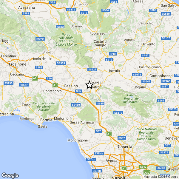 Trema la terra tra Venafro e Conca Casale, tre scosse in 30 minuti
