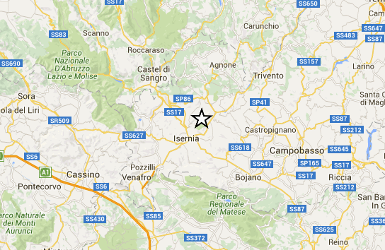 Isernia, prosegue lo sciame sismico