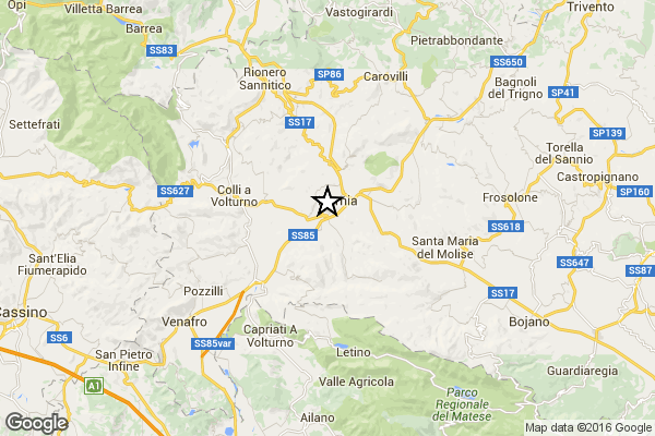 Trema la terra a Isernia, la scossa avvertita dalla popolazione