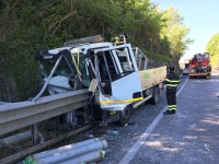 Incidente all’altezza di Isernia Sud, ferito un autotrasportatore