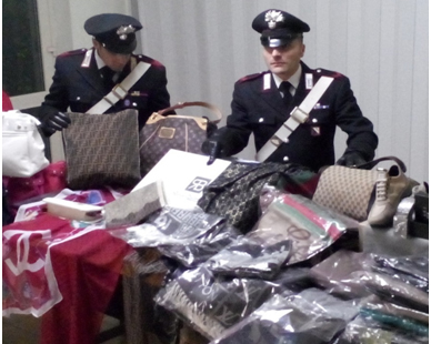 Venafro: blitz dei carabinieri anticontraffazione, quattro denunce