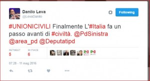 3.Leva unioni civili twitter