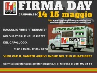 Parte il ‘Firma day’, mille banchetti in tutta Italia