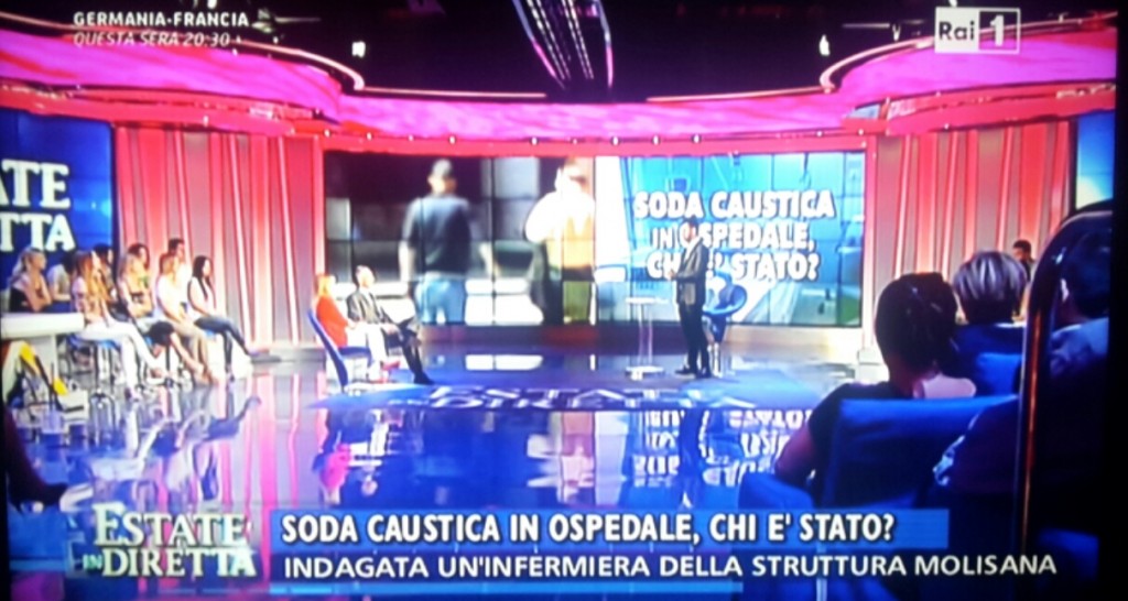 Avvelenato in ospedale, se ne parla su Raiuno