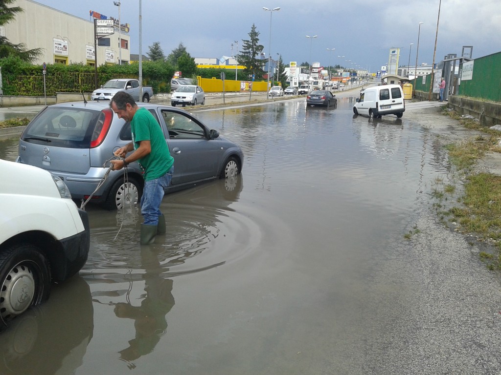 Violenta bomba d’acqua, Campobasso nel caos