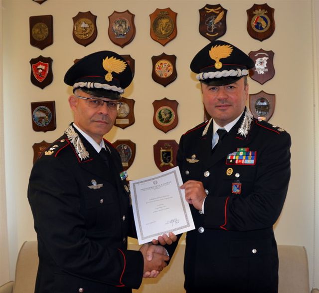 Medaglia d’oro al merito per il maggiore Salvatore Vitiello