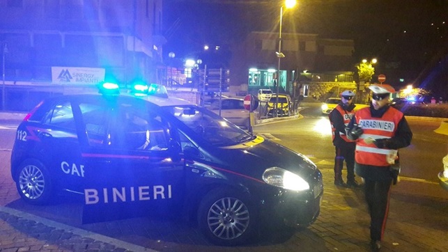 Lotta alle stragi del sabato sera, controlli straordinari dei carabinieri a Termoli