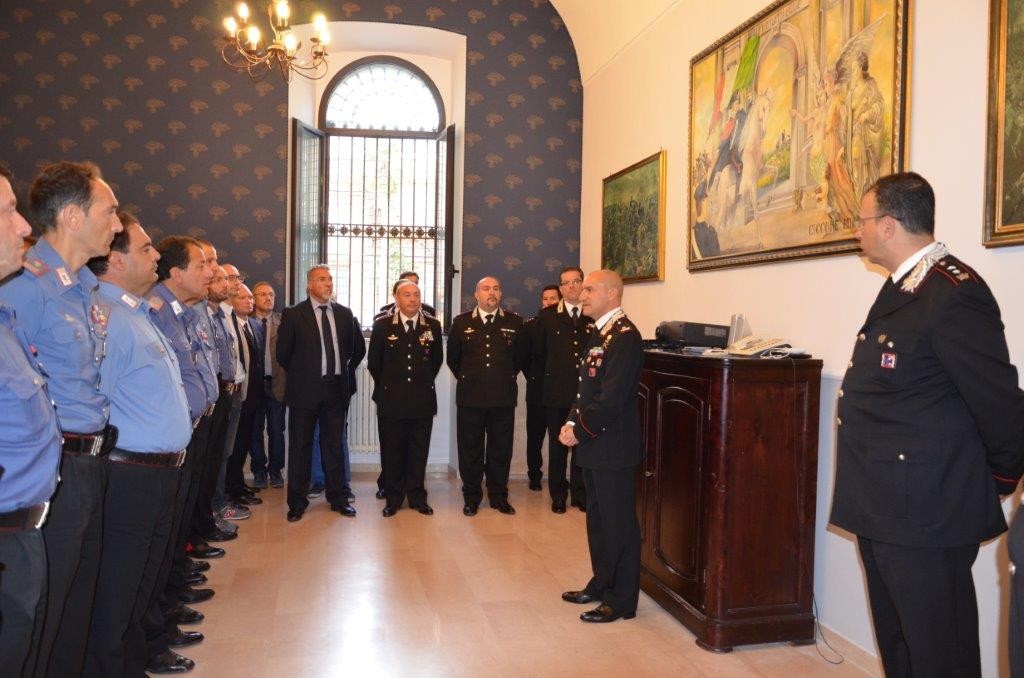 Il generale Sirimarco in visita al comando provinciale dei carabinieri di Campobasso