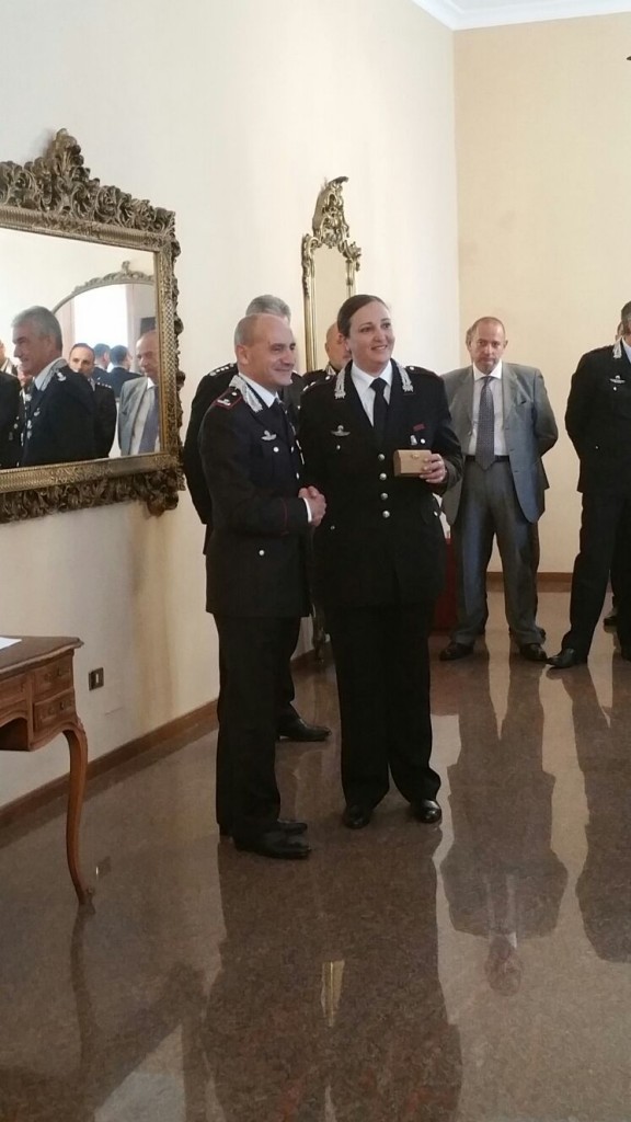 Carabinieri, consegnati i gradi ai maggiori Nestola e Iacuzio