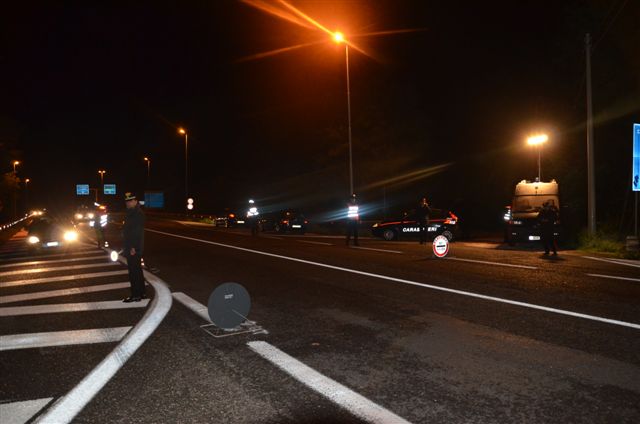 Ubriachi al volante, controlli straordinari dei carabinieri